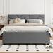 Red Barrel Studio® Queen Storage Platform Bed Upholstered/Linen in Gray | 39.8 H x 68.9 W x 85.4 D in | Wayfair 46D64EE77864461C8C9FFFFB45CEC311