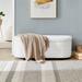 Latitude Run® Selden Upholstered Storage Bench Polyester in Gray/White | 18.5 H x 49.6 W x 18.3 D in | Wayfair EF73D8CD34BB45ECB5D697497FDF5F7D