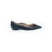 Sam Edelman Flats: Blue Print Shoes - Women's Size 7 1/2 - Pointed Toe
