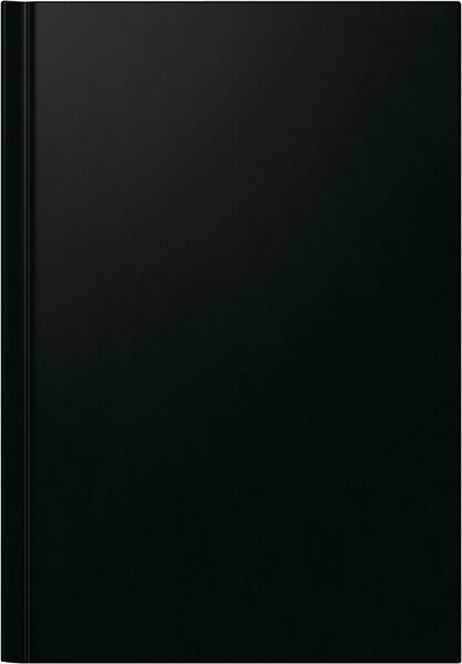 Rido Buchkalender Ultraplan, 1 Tag auf 2 Seiten, schwarz, Maße: 19 x 27,5 cm, 864 Seiten, immerwährendes Kalendarium Image