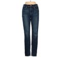 FRAME Denim Jeans - Low Rise: Blue Bottoms - Women's Size 24 - Dark Wash