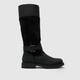 Barbour fareham knee high boots in black