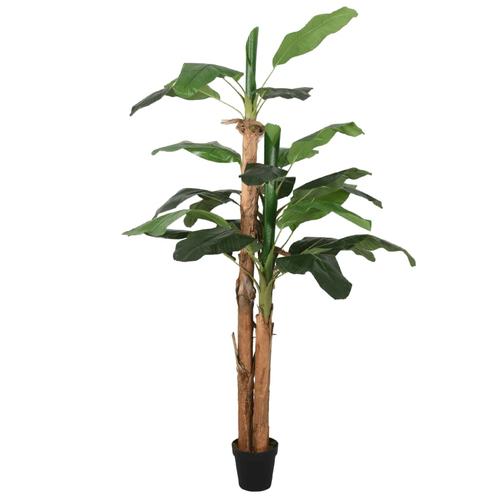 vidaXL Bananenbaum Künstlich 19 Blätter 180 cm Grün