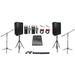 (2) Rockville 15â€� Speakers+Mixer+Mics+Stands+Cables For Church Sound Systems