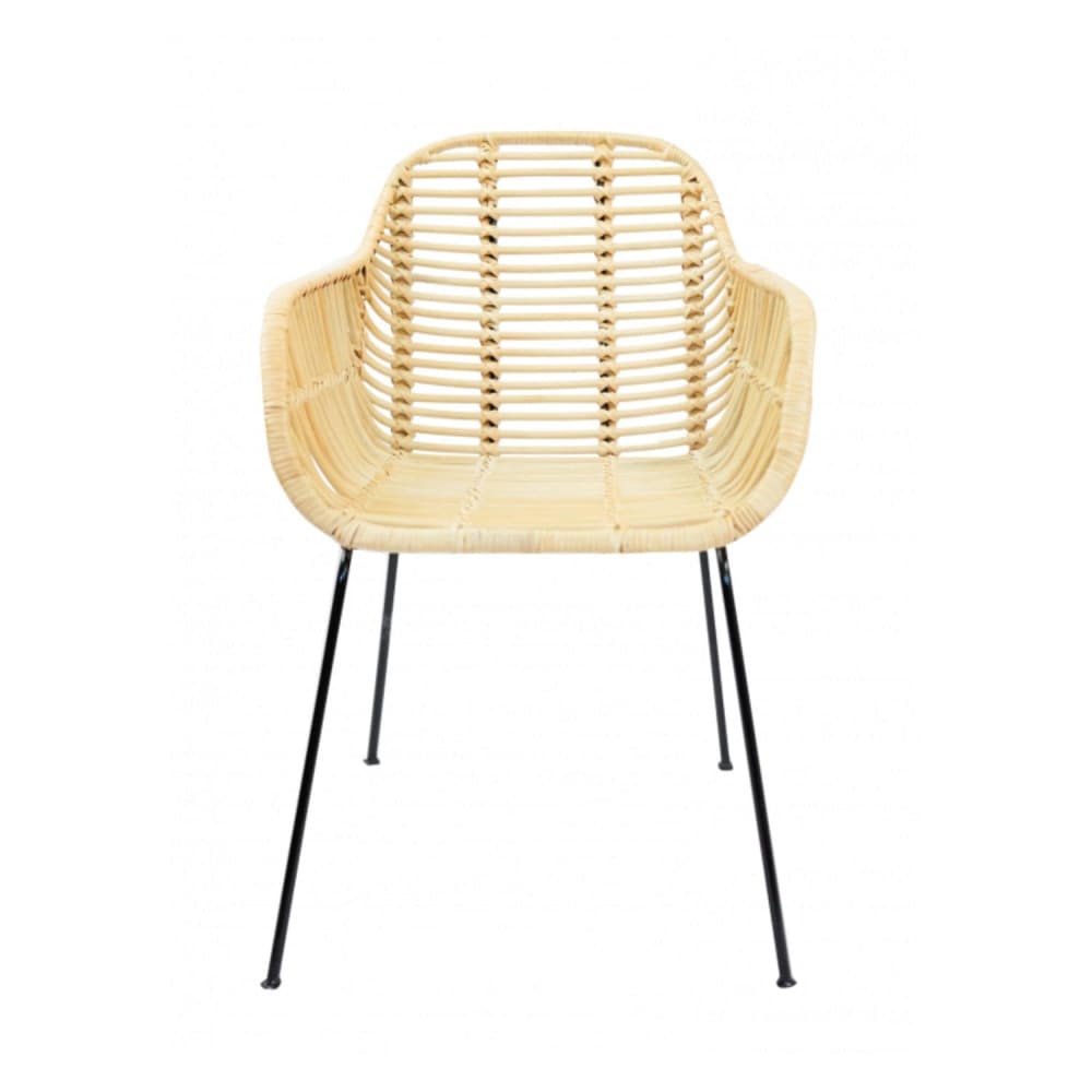 Fauteuil bois cannage naturel 80 x 37 cm