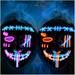 2PACK Halloween Led Mask Light Up Scary Mask Purge Mask with 3 Lighting Modes