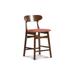 New Classic Furniture Rodez Walnut and Orange Pub Stool (Set of 2)