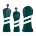 Golf Club Head Covers for Fairway Woods Driver Hybrids 3 Pieces Golf Club Headcovers Set with Interchangeable No. Tags Golf Accessories for Men Women