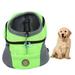 Comfortable Dog Cat Carrier Backpack Backpack for Small Dogs and Cats Puppy Pet Front Pack Pet Knapsack Ventilation Comfort Spacious Environmental for Hiking Outdoor Travel[s-green]