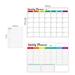 atopo Magnetic Dry Erase Monthly Calendar and Weekly Whiteboard Bundle for Fridge & Wall