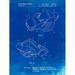 PP851-Faded Blueprint Fox 40 Coachs Whistle Patent Poster Poster Print - Cole Borders (24 x 36)