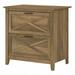 Pemberly Row 2 Drawers Contemporary Wood Lateral File Cabinet in Pine