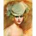 Lady In Green Hat Poster Print - Apple Collection Vintage (24 x 30)