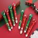 8/6/4/2pcs 10 Color Ballpoint Pen Christmas Party Favors Holiday Ballpoint Pens Christmas Party Supplies Pens for Multicolor Ballpoint Pen Stationary Writing Pen Signature Pen