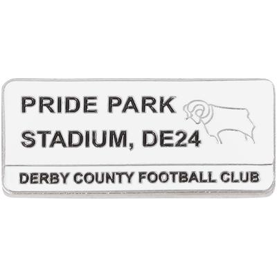 Derby County Straßenschild-Abzeichen Image
