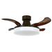 Orbit 36-inch Oil Rubbed Bronze and Dark Koa Ceiling Fan with Light