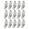 Uxcell 15pcs Nickel-Plated Iron 45 Degree Grease Fitting M6x1mm Metric Thread Hydraulic Grease Nipple Accessories