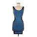 Bebe Casual Dress: Blue Dresses - Women's Size Medium