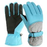 Knosfe Winter Gloves Girls Ski Thick Thermal Solid Winter for Kids Gloves M