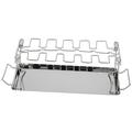 Chicken Leg Rack for Grill with Drip Tray 10Slots Chicken Wing Rack - Premium Stainless Steel Chicken Drumstick Holder for Grill Accessories