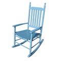 Best wooden porch rocker chair blue