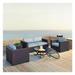 Biscayne 5 Piece Outdoor Wicker Seating Set - Mist