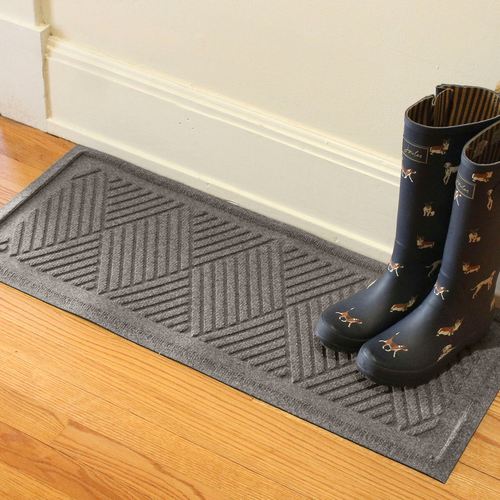 Diamonds Boot Tray Mat 36 x 15, 36 x 15, Gray