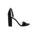 Sam Edelman Heels: Black Solid Shoes - Women's Size 7 - Open Toe