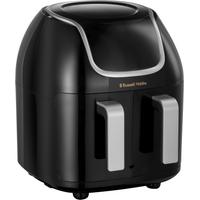 RUSSELL HOBBS Heissluftfritteuse 27290-56 SatisFry Snappi Dual Basket Fritteusen schwarz Heißluftfritteusen