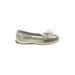 Sperry Top Sider Flats Silver Shoes - Women's Size 8 - Almond Toe