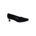 Stuart Weitzman Heels: Pumps Kitten Heel Classic Black Solid Shoes - Women's Size 7 - Almond Toe