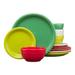 Fiesta 12pc Holiday Bistro Dinnerware Set in Red/Green/Yellow | Wayfair 149942457