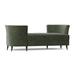 Kristin Drohan Collection Lynae Tete-a-Tete Outdoor Bench Metal in Blue/Green/Indigo | 71 H x 32 W x 31 D in | Wayfair LYNAE_TETE71_CVEM_DKWL