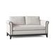 Kristin Drohan Collection Wilson 62" Round Arm Loveseat Polyester/Other Performance Fabrics in White/Black | 32 H x 62 W x 36 D in | Wayfair