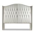 Kristin Drohan Collection Charles Upholstered Wingback Headboard Faux Leather in Black | 70 H x 87 W x 11 D in | Wayfair