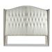 Kristin Drohan Collection Charles Queen Upholstered Wingback Headboard Upholstered in Black | 70 H x 87 W x 11 D in | Wayfair