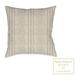 Kathy Ireland Home Farmhouse Stripe Striped Indoor/Outdoor Throw Pillow Polyester/Polyfill blend in Gray | 18 H x 18 W x 4.5 D in | Wayfair