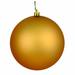 Northlight Seasonal Vickerman 12" Copper/Gold Matte Ball UV Drill, 1 per Bag Plastic in Gray/Yellow | 10 H x 10 W x 10 D in | Wayfair N592533DMV