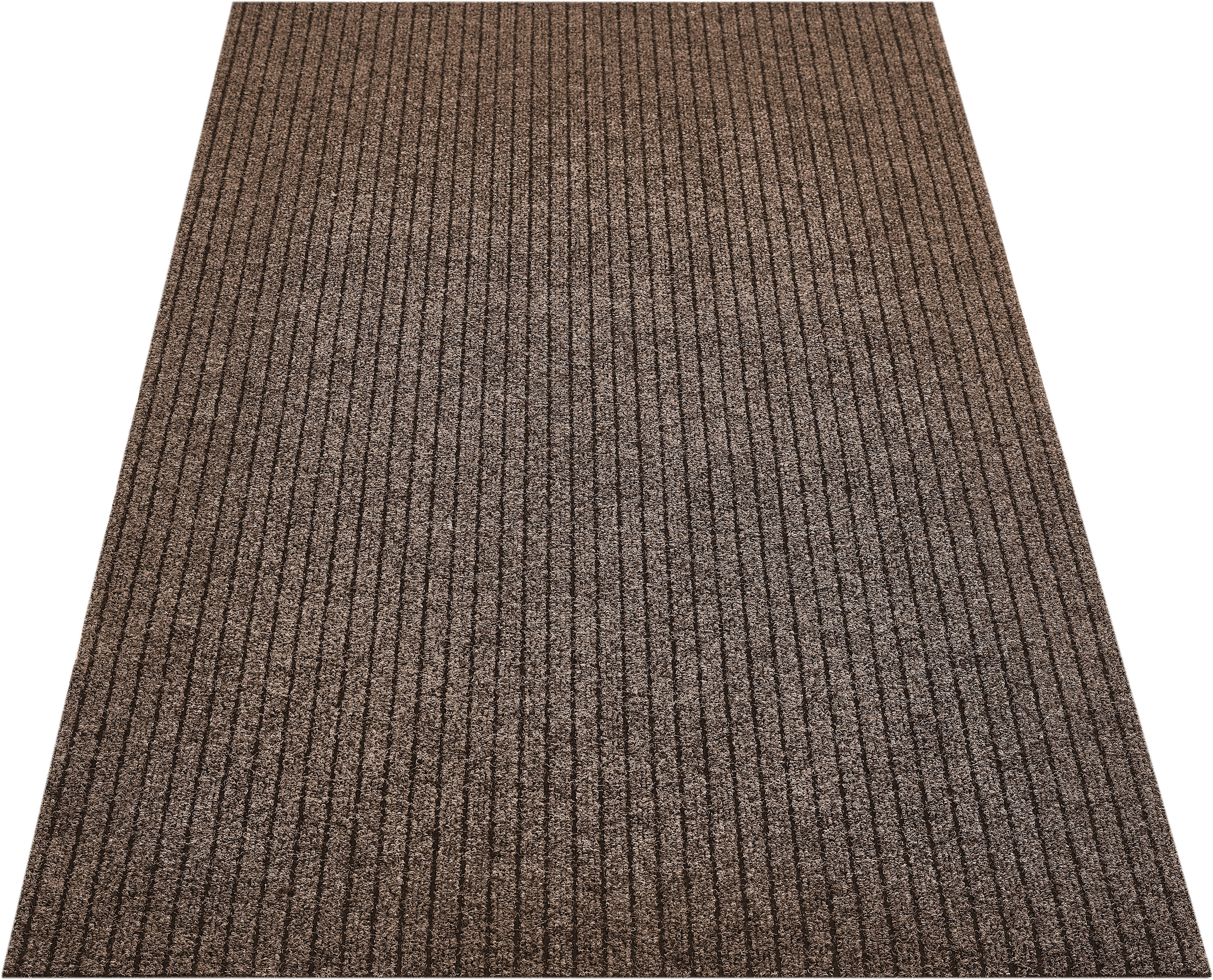 Läufer ANDIAMO "Marlo, Made in Belgium", beige, B:100cm H:7mm L:500cm, Obermaterial: 100% Polypropylen, Teppiche, Schmutzfangläufer, Schmutzfangläufer, gestreift, robust, In- und Outdoor geeignet Image