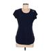 Reebok Active T-Shirt: Blue Activewear - Women's Size Medium