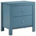 Latitude Run® Bayle Wood Nightstand Wood in Blue | 25 H x 22 W x 17 D in | Wayfair 21EEA6F17CEC49B0A0C53F1C3CF607AD