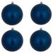 The Holiday Aisle® Christmas Ball Ornament Plastic in Indigo | 4.75" H x 4.75" W x 4.75" D | Wayfair CEB2D91E36FB49FCB80D6974BF2B92AA