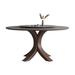 Orren Ellis Hansiain Round Dining Table Wood in Brown/Gray | 29.5 H x 47.2 W x 47.2 D in | Wayfair FDD489B314CE4678887CF3B7571E9ABF