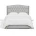 Birch Lane™ Amery Tufted Upholstered Low Profile Standard Bed Metal in White/Black | Twin | Wayfair BFF7EFD28AB24D92841D912DE1CC9560