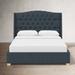 Birch Lane™ Amery Tufted Low Profile Standard Bed Upholstered/Metal in Black | Queen | Wayfair 41D4778B39314FFB8969844C119F9EAC