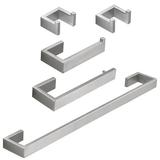 maiguoone 5 - Piece Bathroom Hardware Set Towel Bar Set Metal in Gray | Wayfair AWC-2046