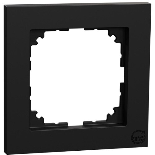 Merten M-PURE Rahmen, 1f, schwarz matt, Ocean Plastic Image