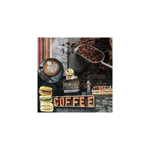 160 Servietten, 3-lagig 1/4-Falz 33 cm x 33 cm Macchiato
