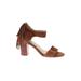 Seychelles X Corey Lynn Calter Heels: Brown Solid Shoes - Women's Size 8 - Open Toe