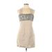 Maria Bianca Nero Casual Dress: Tan Dresses - Women's Size Large